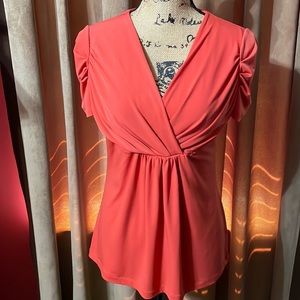 New York & Company Coral Blouse
